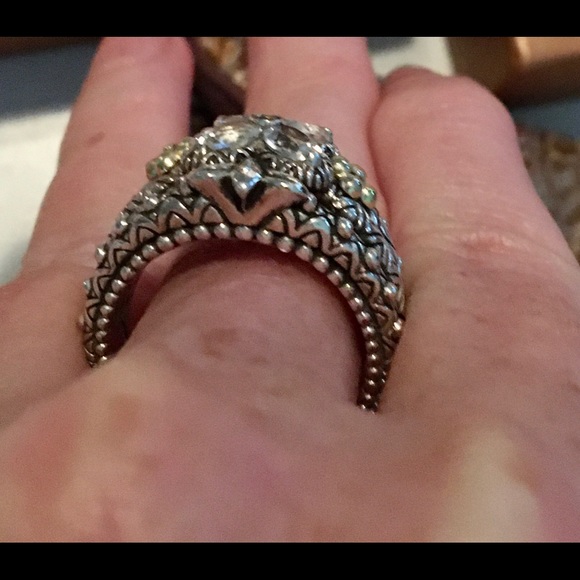 Barbara Bixby White Topaz Sterling Silver and 18k gold ring. - Picture 5 of 10